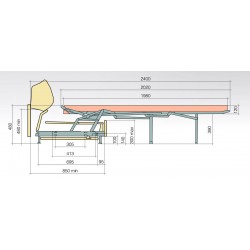 Механізм трансформації дивану Седафлекс 12М 1500 мм