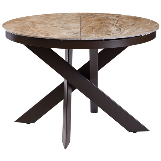 Moon Brown Marble стіл розкладний кераміка 110-140 см