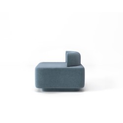 Модульний диван Plump з розеткою Grey Blue (MК7) 160x80x65