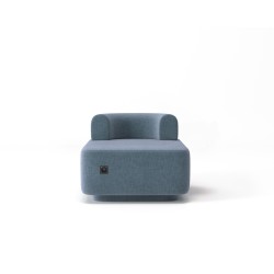Модульне крісло Plump з розеткою Grey Blue (МК3) 80x80x65